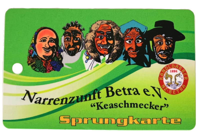 Sprungkarte aus blech